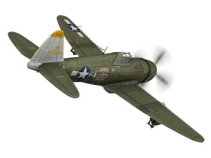 republic p-47d thunderbolt - miss mutt ii 3Dモデル