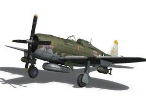 republic p-47d thunderbolt - miss mutt ii 3Dモデル