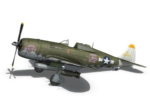 republic p-47d thunderbolt - miss mutt ii 3Dモデル