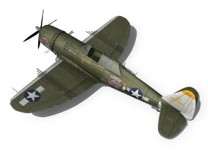 republic p-47d thunderbolt - miss mutt ii 3Dモデル