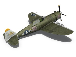 republic p-47d thunderbolt - miss mutt ii 3Dモデル