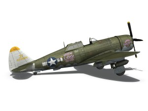 republic p-47d thunderbolt - miss mutt ii 3Dモデル