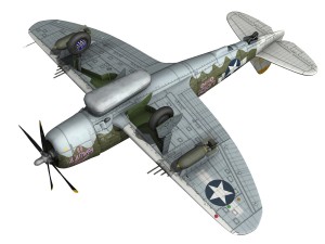republic p-47d thunderbolt - miss mutt ii 3Dモデル