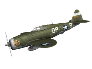 republic p-47c thunderbolt - wela kahao - qp-b 3Dモデル