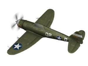 republic p-47c thunderbolt - wela kahao - qp-b 3Dモデル