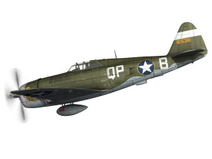 republic p-47c thunderbolt - wela kahao - qp-b 3Dモデル