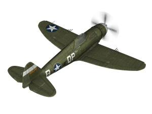 republic p-47c thunderbolt - wela kahao - qp-b 3D Model
