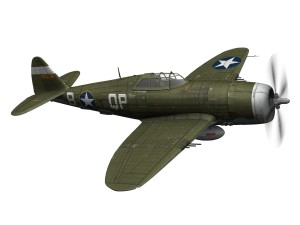 republic p-47c thunderbolt - wela kahao - qp-b 3Dモデル