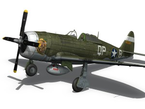 republic p-47c thunderbolt - wela kahao - qp-b 3Dモデル
