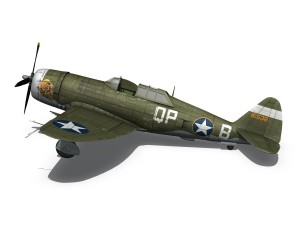 republic p-47c thunderbolt - wela kahao - qp-b 3Dモデル