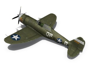 republic p-47c thunderbolt - wela kahao - qp-b 3Dモデル