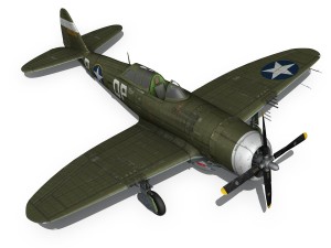 republic p-47c thunderbolt - wela kahao - qp-b 3Dモデル