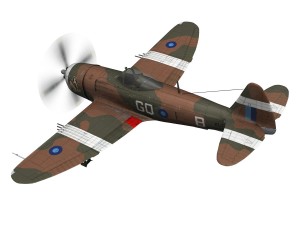 republic p-47d thunderbolt mkii - jungle queen Model 3D