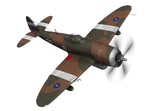 republic p-47d thunderbolt mkii - jungle queen Model 3D