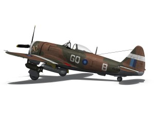 republic p-47d thunderbolt mkii - jungle queen Model 3D