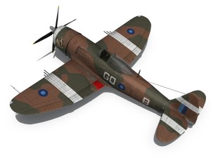 republic p-47d thunderbolt mkii - jungle queen Model 3D