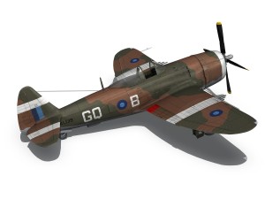 republic p-47d thunderbolt mkii - jungle queen Model 3D