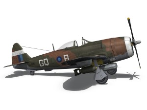 republic p-47d thunderbolt mkii - jungle queen Model 3D