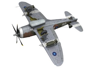 republic p-47d thunderbolt mkii - jungle queen Model 3D