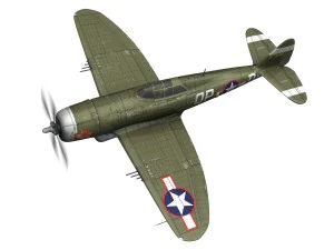republic p-47d thunderbolt - miss plainfield 3D Model