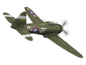 republic p-47d thunderbolt - miss plainfield 3D Model