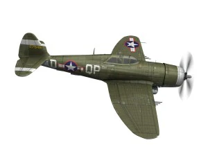 republic p-47d thunderbolt - miss plainfield 3D Model