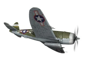 republic p-47d thunderbolt - miss plainfield 3D Model