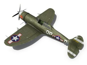 republic p-47d thunderbolt - miss plainfield 3D Model