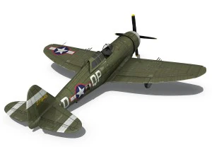 republic p-47d thunderbolt - miss plainfield 3D Model