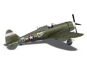 republic p-47d thunderbolt - miss plainfield 3D Model
