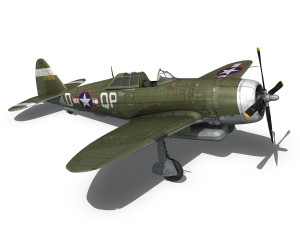 republic p-47d thunderbolt - miss plainfield 3Dモデル