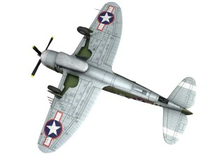republic p-47d thunderbolt - miss plainfield 3D Model