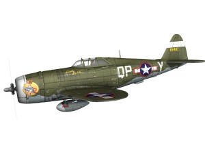 republic p-47c thunderbolt - little butch 3D मॉडल