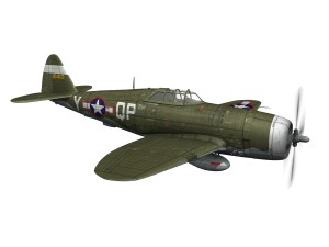 republic p-47c thunderbolt - little butch 3D मॉडल