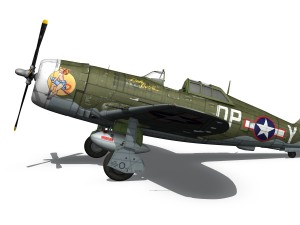 republic p-47c thunderbolt - little butch 3D मॉडल