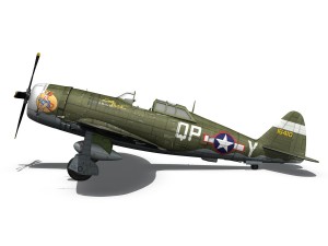 republic p-47c thunderbolt - little butch 3D मॉडल