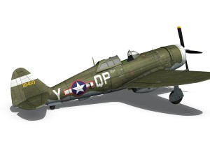 republic p-47c thunderbolt - little butch 3D मॉडल