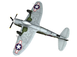 republic p-47c thunderbolt - little butch 3D मॉडल