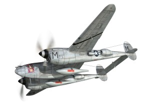 lockheed p-38 lightning - ready maid Model 3D