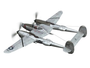 lockheed p-38 lightning - ready maid Model 3D