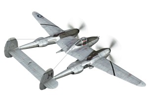 lockheed p-38 lightning - ready maid Model 3D