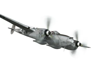 lockheed p-38 lightning - ready maid 3D Model