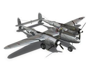 lockheed p-38 lightning - ready maid Model 3D