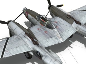 lockheed p-38 lightning - ready maid Model 3D