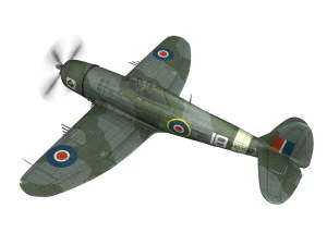 republic p-47d thunderbolt mk i - hd154 3D Model