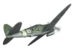 republic p-47d thunderbolt mk i - hd154 3D Model