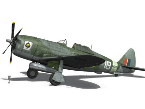 republic p-47d thunderbolt mk i - hd154 3D मॉडल