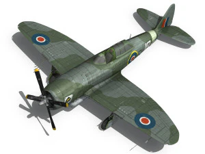 republic p-47d thunderbolt mk i - hd154 3D Model