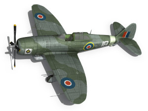 republic p-47d thunderbolt mk i - hd154 3D मॉडल