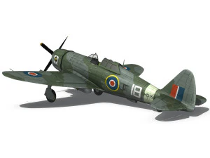 republic p-47d thunderbolt mk i - hd154 3D Model